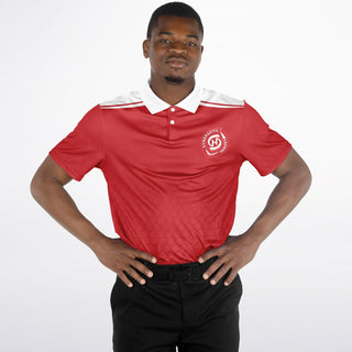 Mens Polo Shirt - Fire Red - Synergetic Heroes