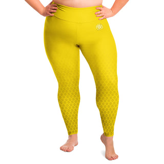 Plus Size Legging - Yellow Sun - Synergetic Heroes