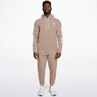 Mens Hoodie & Jogger - Taupe Stone - Synergetic Heroes