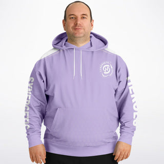 Mens Plus-size Hoodie - Lavender Mist - Synergetic Heroes