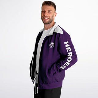 Mens Track Jacket - Purple Shield