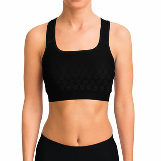 Sports Bra - Obsidian Black - Synergetic Heroes