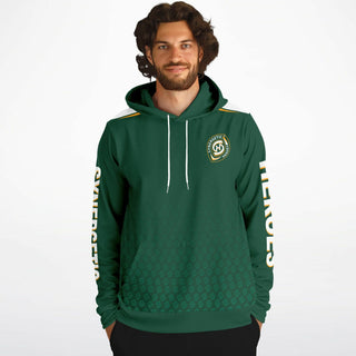 Mens Hoodie - Emerald Green - Synergetic Heroes