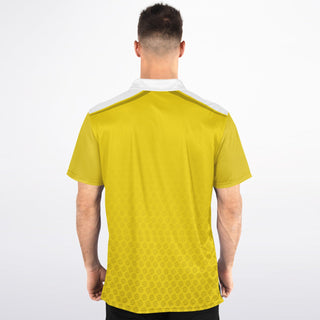 Mens Polo Shirt - Yellow Sun - Synergetic Heroes