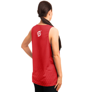 Womens Tank Top - Fire Red - Synergetic Heroes