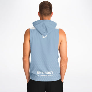 Mens Drop Armhole Hoodie - Angel Blue - Synergetic Heroes