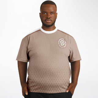 Mens Plus-size T-Shirt - Taupe Stone - Synergetic Heroes