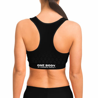 Sports Bra - Obsidian Black - Synergetic Heroes