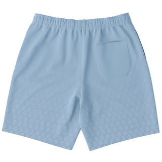 Mens Athletic Long Shorts - Angel Blue