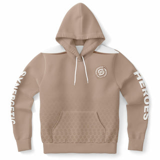 Mens Hoodie - Taupe Stone - Synergetic Heroes