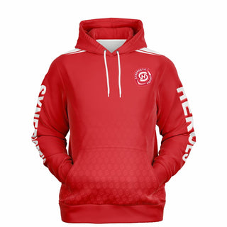 Mens Hoodie - Fire Red