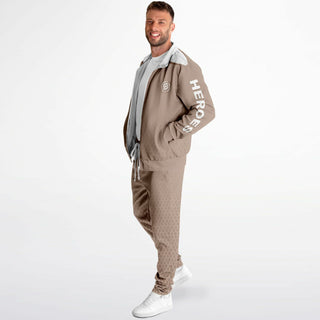 Mens Tracksuit - Taupe Stone