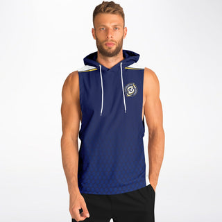 Mens Drop Armhole Hoodie - Midnight Blue - Synergetic Heroes