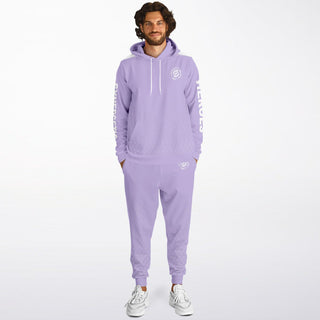 Mens Hoodie & Emblem Jogger - Lavender Mist
