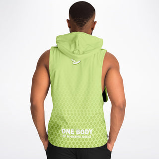 Mens Drop Armhole Hoodie - Harmony Green - Synergetic Heroes