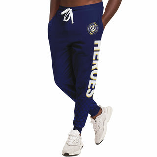 Mens Lettered Jogger - Midnight Blue - Synergetic Heroes