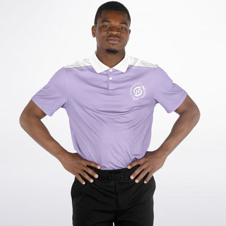 Mens Polo Shirt - Lavender Mist - Synergetic Heroes