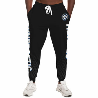 Mens Lettered Jogger - Obsidian Black - Synergetic Heroes