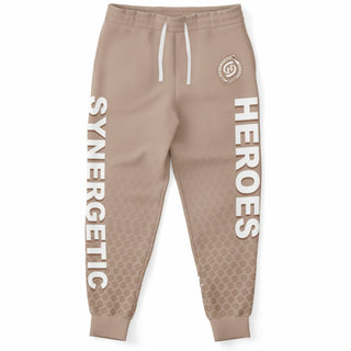 Mens Lettered Jogger - Taupe Stone - Synergetic Heroes