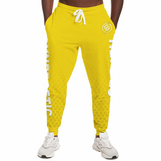 Mens Lettered Jogger - Yellow Sun - Synergetic Heroes