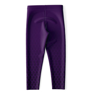 Capri Leggings - Purple Shield