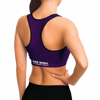 Sports Bra - Purple Shield