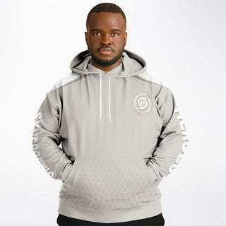 Mens Plus-size Hoodie - Jade White - Synergetic Heroes