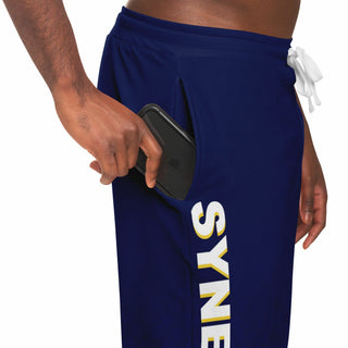 Mens Lettered Jogger - Midnight Blue - Synergetic Heroes