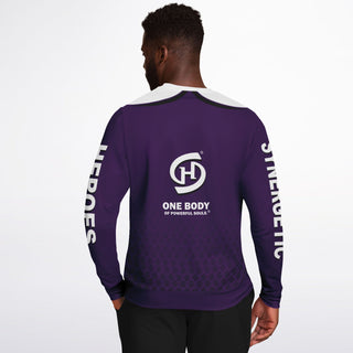 Mens Athletic Sweatshirt - Purple Shield