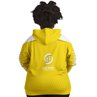 Womens Plus-size Ziphoodie - Yellow Sun - Synergetic Heroes