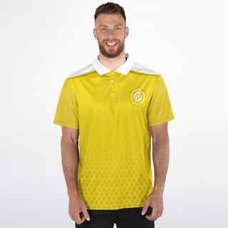 Mens Polo Shirt - Yellow Sun - Synergetic Heroes