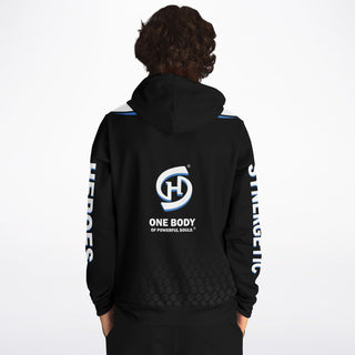 Mens Hoodie - Obsidian Black - Synergetic Heroes