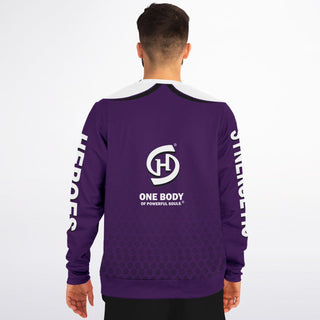 Mens Athletic Sweatshirt - Purple Shield