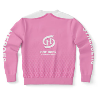 Womens Athletic Sweatshirt - Soft Rose