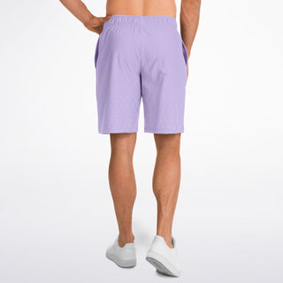 Mens Athletic Long Shorts - Lavender Mist