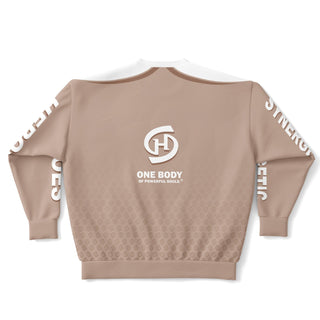 Mens Athletic Plus-size Sweatshirt - Taupe Stone