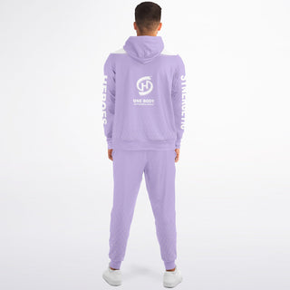 Mens Ziphoodie & Jogger - Lavender Mist - Synergetic Heroes