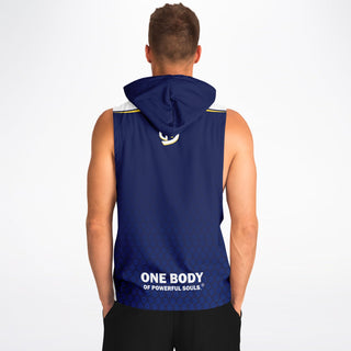 Mens Drop Armhole Hoodie - Midnight Blue - Synergetic Heroes