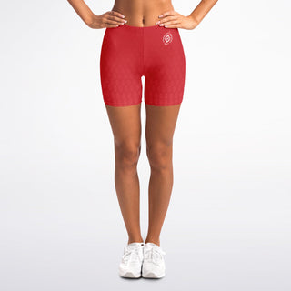 Legging Shorts - Fire Red - Synergetic Heroes