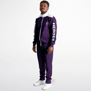 Mens Tracksuit - Purple Shield