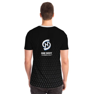 Mens T-Shirt - Obsidian Black - Synergetic Heroes