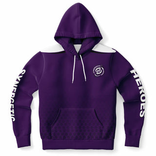 Mens Hoodie - Purple Shield