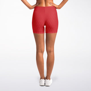 Legging Shorts - Fire Red - Synergetic Heroes