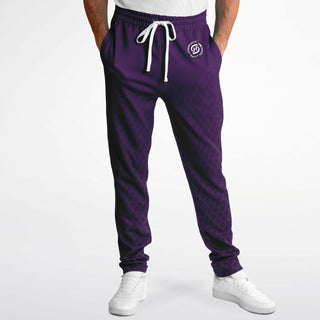 Mens Track Pants - Purple Shield