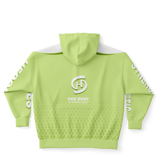 Mens Plus-size Ziphoodie - Harmony Green - Synergetic Heroes