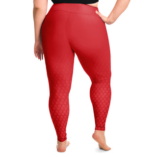 Plus Size Legging - Fire Red - Synergetic Heroes