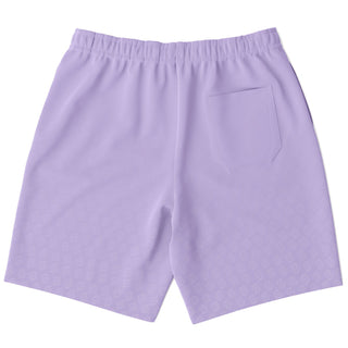 Mens Athletic Long Shorts - Lavender Mist