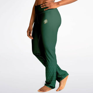 Flare Leggings - Emerald Green - Synergetic Heroes