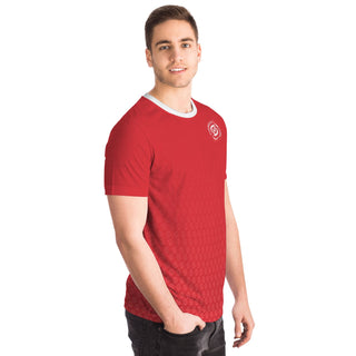 Mens T-Shirt - Fire Red - Synergetic Heroes