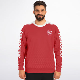 Mens Athletic Sweatshirt - Fire Red